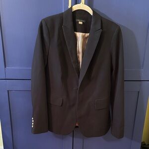 Tommy Hilfiger Elegant Blue Blazer with Red , White, and Blue Striped Interior